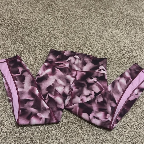 Lululemon Train Times Blush Blossom Alpine White Candy Pink Leggings - Picture 3 of 16